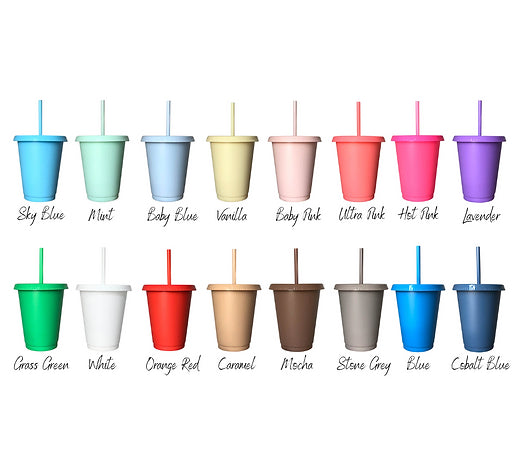 16oz Coloured Cold Cups