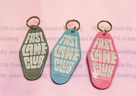 Fast Lane Club Keychain